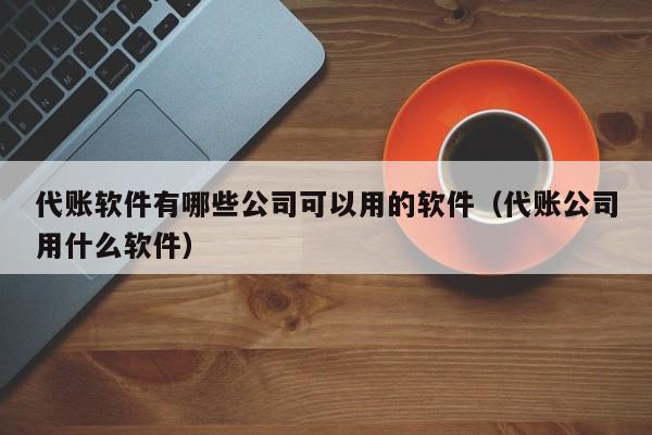 代账软件有哪些公司可以用的软件（代账公司用什么软件）