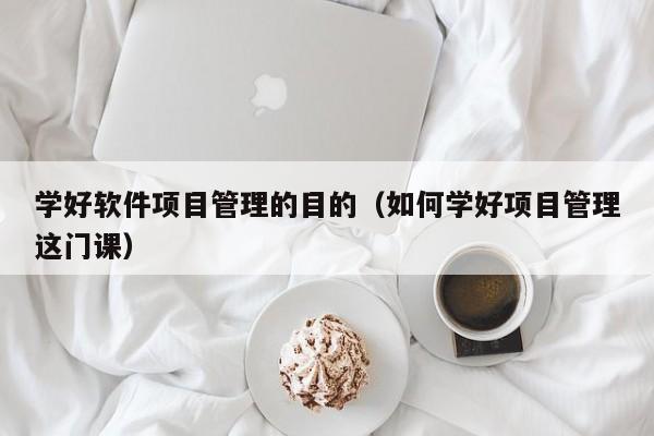 学好软件项目管理的目的（如何学好项目管理这门课）