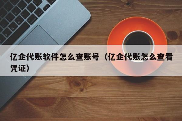 亿企代账软件怎么查账号（亿企代账怎么查看凭证）